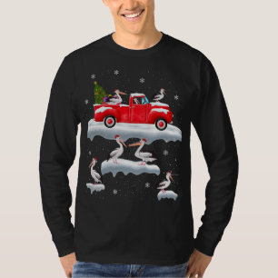 T-shirt Pelican Driving Christmas Tree Camion rouge Pelica