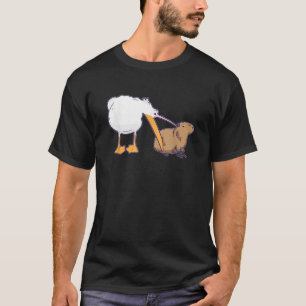 T-shirt Pelican essaie de manger Capybara drôle mignonne K