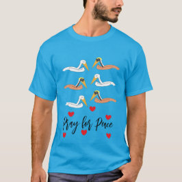 T-shirt Pélicans priant pour la paix :