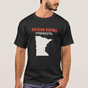T-shirt Pélicans Rapids Minnesota USA State America Travel