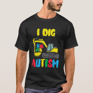 T-shirt Pelle pour enfants Je creuse la sensibilisation à