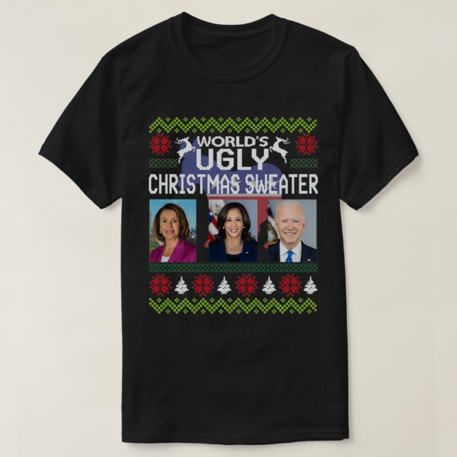 T-shirt Pélosi Kamala Joe Biden Noël Swe (Design devant)
