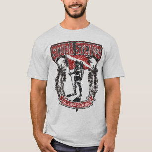 T-SHIRT PELOTON DE SCAPHANDRE DU SCAPHANDRE STEVES AFFLIGÉ