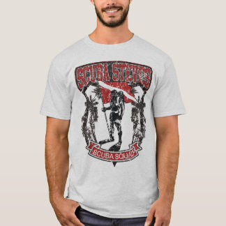 T-SHIRT PELOTON DE SCAPHANDRE DU SCAPHANDRE STEVES AFFLIGÉ