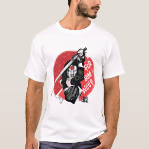 T-shirt Peloton de suicide   Katana "pour lui que je