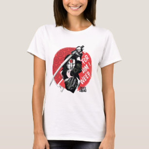 T-shirt Peloton de suicide   Katana "pour lui que je