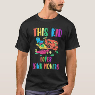 T-shirt Pelouse Mowing Boys Enfants Pelouse Mower Jardinag