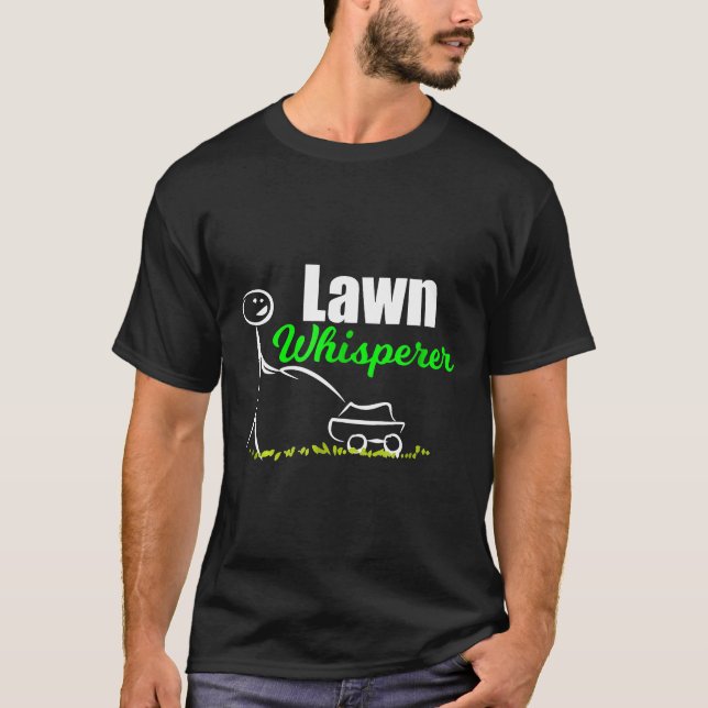 T-shirt Pelouse Whisperer Jardin Herbe Nature Mower (Devant)