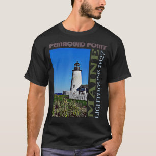 T-shirt Pemaquié Point Lighthouse Maine Design