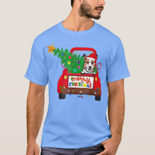 T-shirt Pembroke Welsh Corgi Chien Riding Camion Rouge Chr