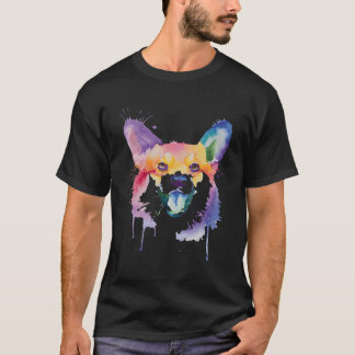 T-shirt Pembroke Welsh Corgi Chien Sourire Coloré