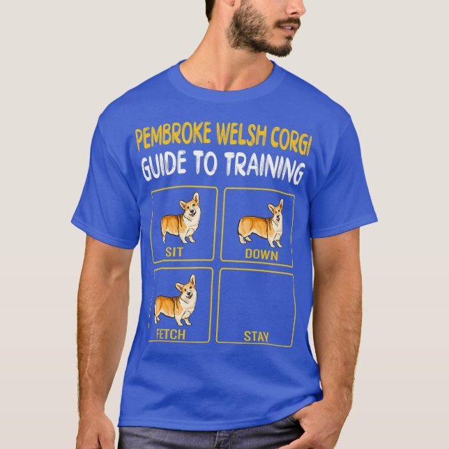 T-shirt Pembroke Welsh Corgi Guide D'Entraînement Chien (Devant)