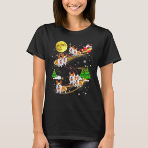 T-shirt Pembroke Welsh Corgi Reindeer Christmas Chien Père