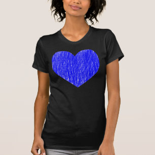 T-shirt Pencé en - Bleu