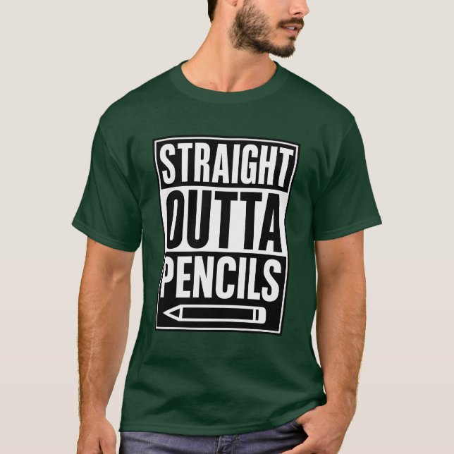 T-shirt Pencils Outta droits (Devant)