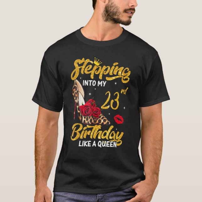 T-shirt Pénétrer dans le 24e anniversaire comme un léopard (Devant)