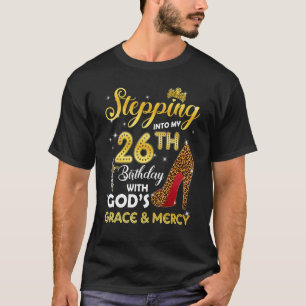 T-shirt Pénétrer Dans Mon 26E Anniversaire Avec Dieux Grac