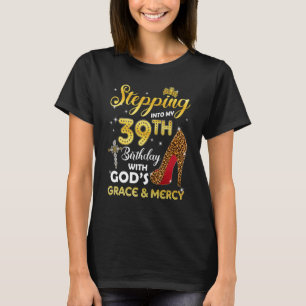 T-shirt Pénétrer Dans Mon 39E Anniversaire Avec Dieux Grac