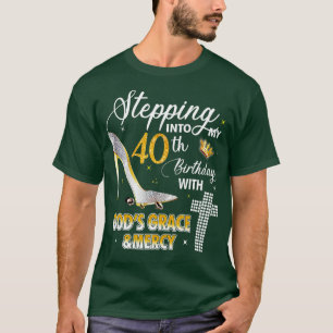 T-shirt Pénétrer Dans Mon 40E Anniversaire Avec Dieux Grac