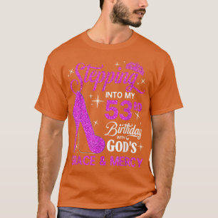 T-shirt Pénétrer Dans Mon 53E Anniversaire Avec Dieux Grac