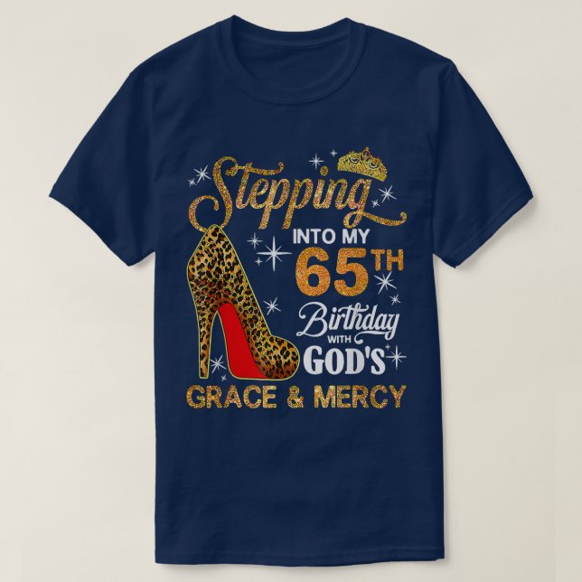 T-shirt Pénétrer Dans Mon 65E Anniversaire Avec Dieux Grac (Design devant)
