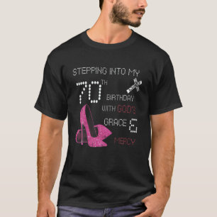 T-shirt Pénétrer Dans Mon 70E Anniversaire Avec Dieux Grac