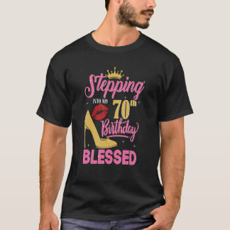 T-shirt Pénétrer Dans Mon 70e Anniversaire Comme Un Patron