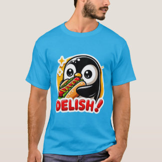 T-SHIRT PENGUIN ADORE CHAUD CHIEN 5