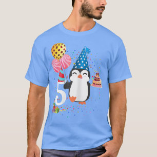 T-shirt Penguin Anniversaire 5 Anniversaire Penguin 5e Ann