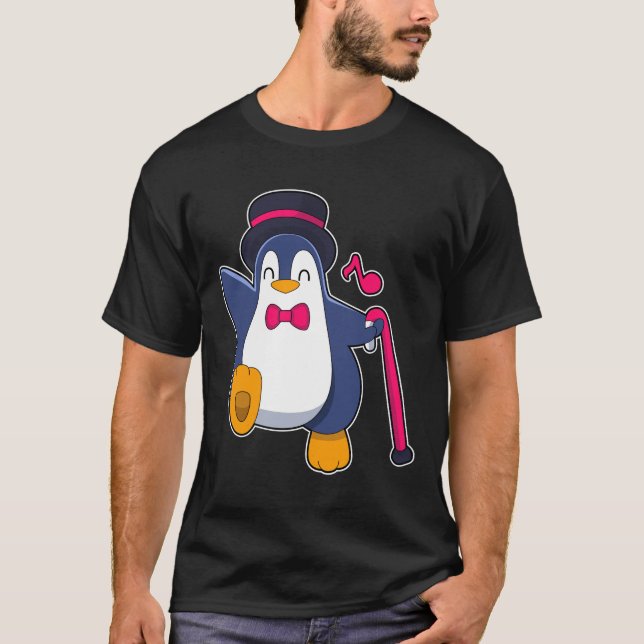 T-shirt Penguin as Groom with Tie (Devant)