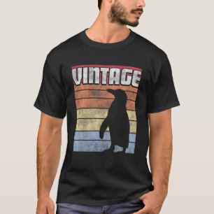 T-shirt Penguin Bird Style Rétro Les années 70 cadeau 80S 
