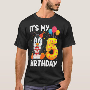 T-shirt Penguin C'Est Mon 5E Anniversaire Penguin B 5 Ans
