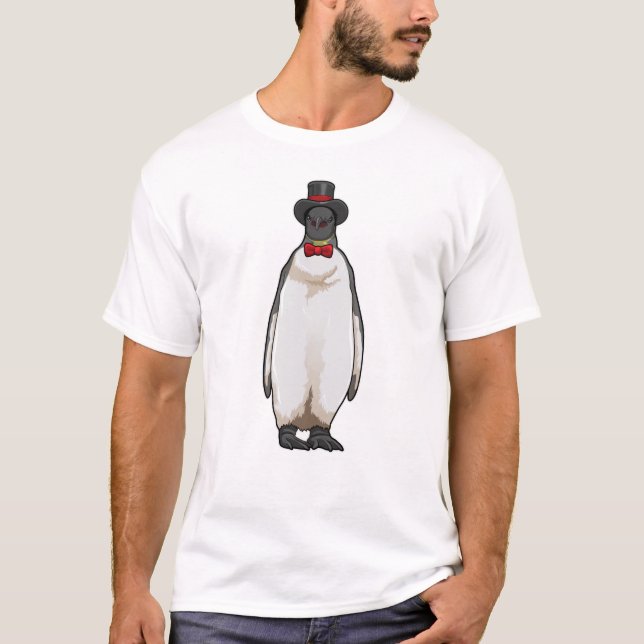 T-shirt Penguin comme Gentleman avec Casquette (Devant)