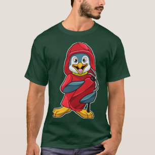 T-shirt Penguin comme pompier avec extincteur