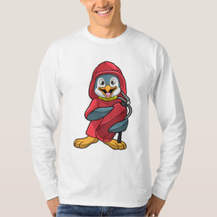 T-shirt Penguin comme pompier avec Extinguisher