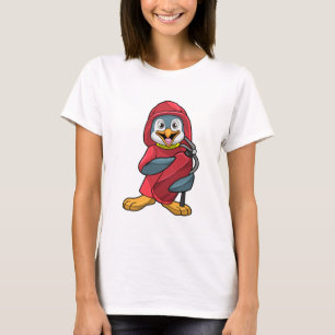 T-shirt Penguin comme pompier avec Extinguisher