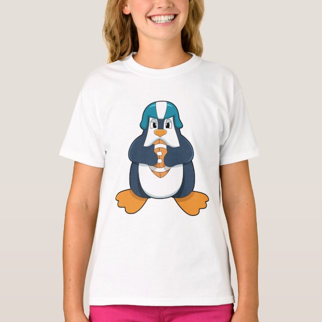 T-shirt Penguin de football (Devant)