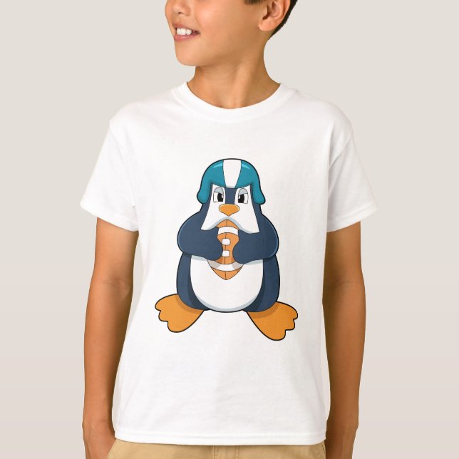 T-shirt Penguin de football (Devant)