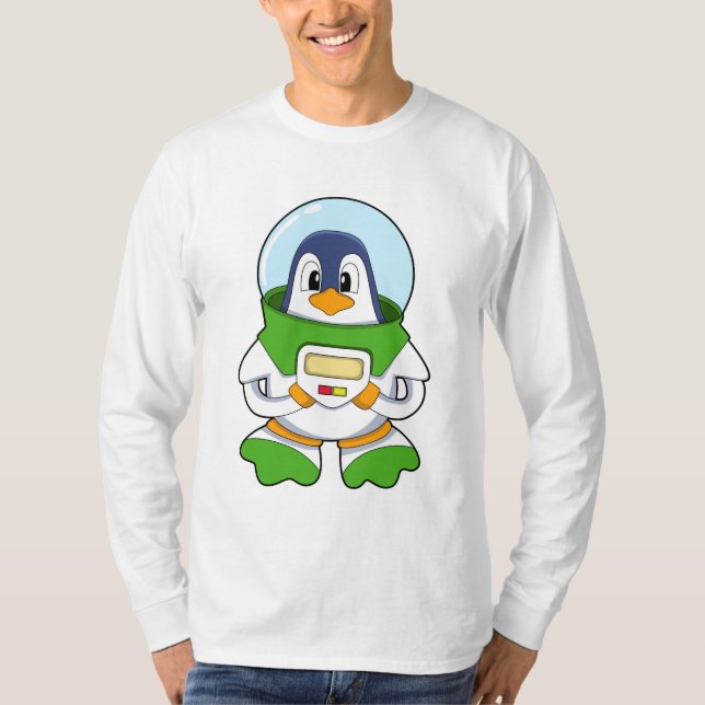 T-shirt Penguin en astronaute costume (Devant)