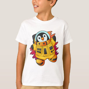 T-shirt Penguin en costume d'astronaute