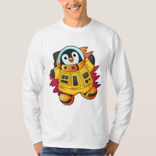 T-shirt Penguin en costume d'astronaute