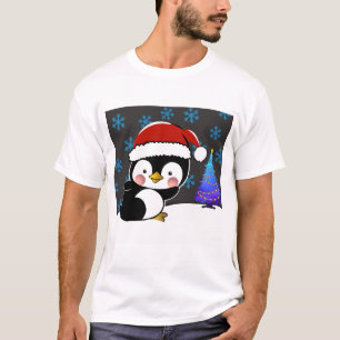 T-shirt Penguin Père Noël dit joyeux Noël
