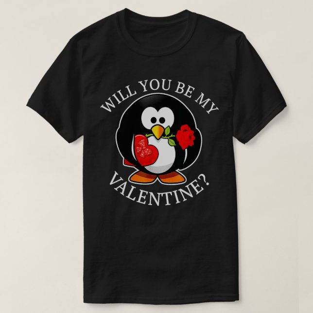 T-shirt Penguin Serez-Vous Mon Petit Animal Valentin (Design devant)