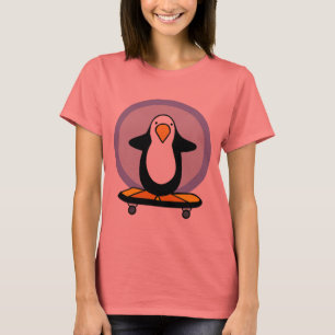 T-shirt Penguin Skateboarder