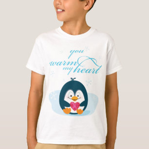 T-shirt PENGUIN "tu réchauffes mon coeur"