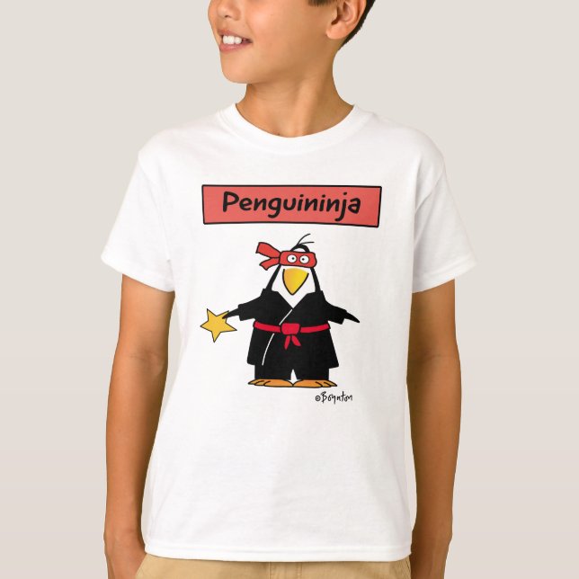 T-shirt PENGUININJA penguin ninja par Sandra Boynton (Devant)