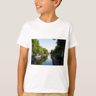 T-shirt Péniches sur le canal Prinsengracht à Amsterdam