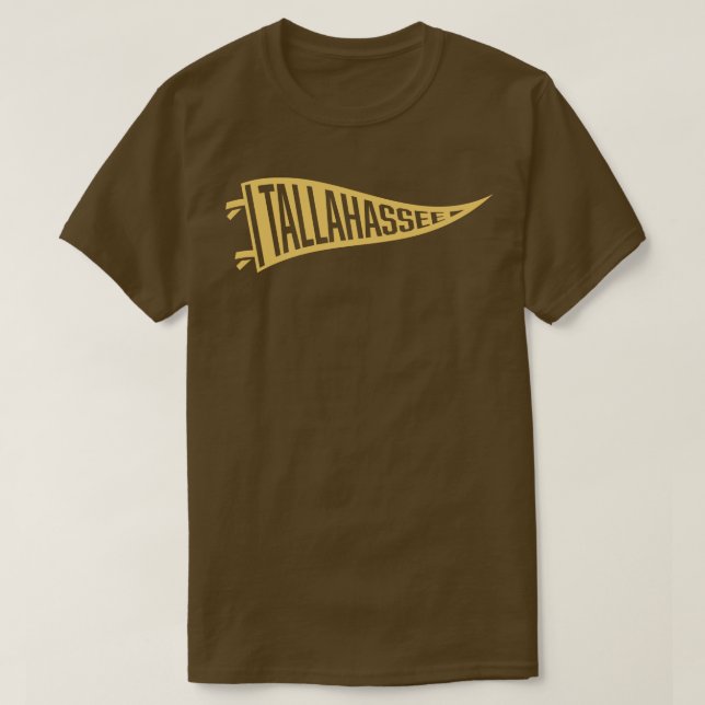 T-shirt Pennant Tallahassee Tan Gold (Design devant)