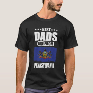 T-shirt Pennsylvania Papa Best Dads Sont De Pennsylvanie