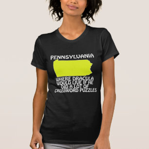 T-shirt Pennsylvanie - Où Dracula habiterait s'il...